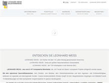 Tablet Screenshot of leonhard-weiss.de